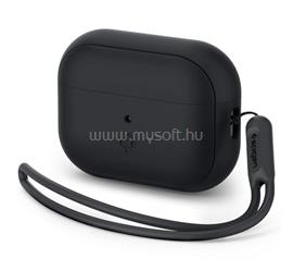 SPIGEN SILICONE FIT szilikon tok kézpánt FEKETE AirPods Pro/AirPods Pro 2 ACS05479 small