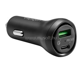 SPIGEN STEADIBOOST F31QC autós töltő USB+Type-C aljzat 48W, PD gyorstöltő 3.0, FEKETE 000CP25597 small