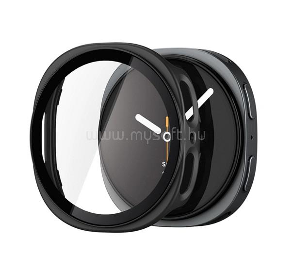 SPIGEN Samsung Watch 9 eSIM 44mm / 9 44mm SPIGEN THIN FIT 360 műanyag óra keret ütésállóság, 360° védelem + üveg, FEKETE