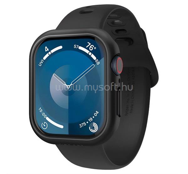 SPIGEN Apple Watch Series 11 42mm / 10 42mm THIN FIT műanyag óra keret ütésállóság FEKETE