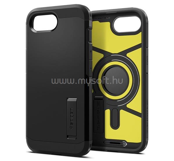 SPIGEN iPhone 17e / 16e SPIGEN TOUGH ARMOR MAG műanyag telefonvédő ütésállóság, MagSafe, FEKETE