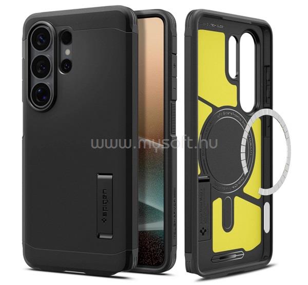 SPIGEN Samsung S26 Ultra TOUGH ARMOR MAG műanyag telefonvédő ütésállóság, MagSafe, FEKETE