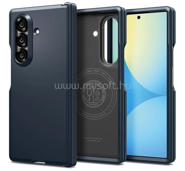 SPIGEN Samsung Z Fold7 SPIGEN TOUGH ARMOR MAG műanyag telefonvédő ütésállóság, MagSafe, SÖTÉTSZÜRKE