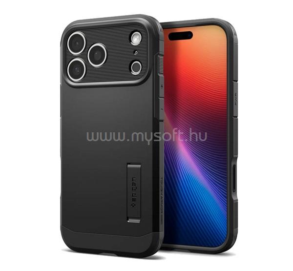 SPIGEN iPhone 18 Pro Max / 17 Pro Max SPIGEN TOUGH ARMOR MAG T műanyag telefonvédő ütésállóság, MagSafe, FEKETE