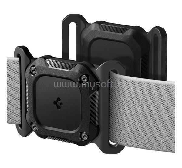 SPIGEN SPIGEN TOUGH ARMOR műanyag tok extra ütésálló, nyakörvre, FEKETE Apple AirTag