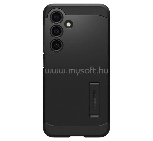 SPIGEN Samsung S24 TOUGH ARMOR szilikon telefonvédő ütésállóság, kitámasztó, FEKETE