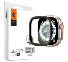 SPIGEN Apple Watch Ultra 3 49mm / Ultra 2 49mm / Ultra 49mm TR SLIM PRO kijelzővédő üveg fém keret, 9H, FEKETE AGL06163 small