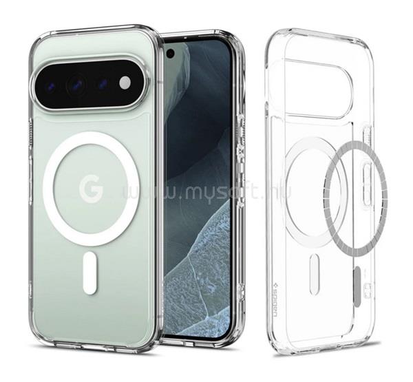 SPIGEN Google Pixel 11 Pro SPIGEN ULTRA HYBRID MAG műanyag telefonvédő ütésállóság, MagSafe, ÁTLÁTSZÓ