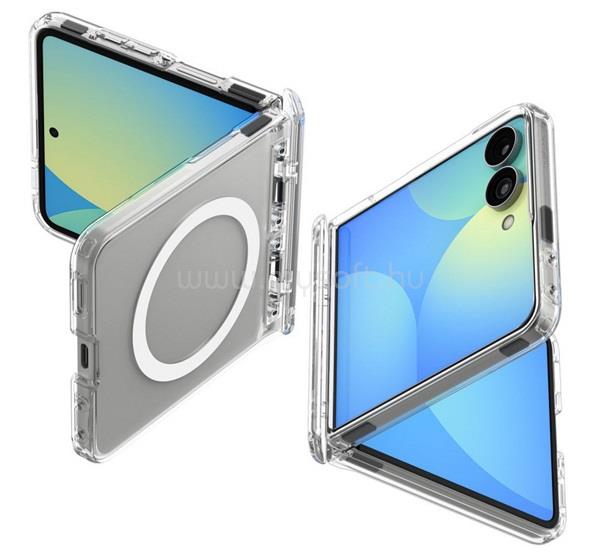 SPIGEN Samsung Z Flip8 SPIGEN ULTRA HYBRID MAG műanyag telefonvédő ütésállóság, MagSafe, ÁTLÁTSZÓ