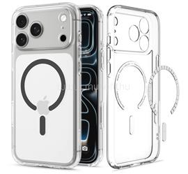 SPIGEN iPhone 18 Pro / 17 Pro SPIGEN ULTRA HYBRID MAG műanyag telefonvédő ütésállóság, MagSafe, ÁTLÁTSZÓ/SÖTÉTSZÜRKE ACS12156 small
