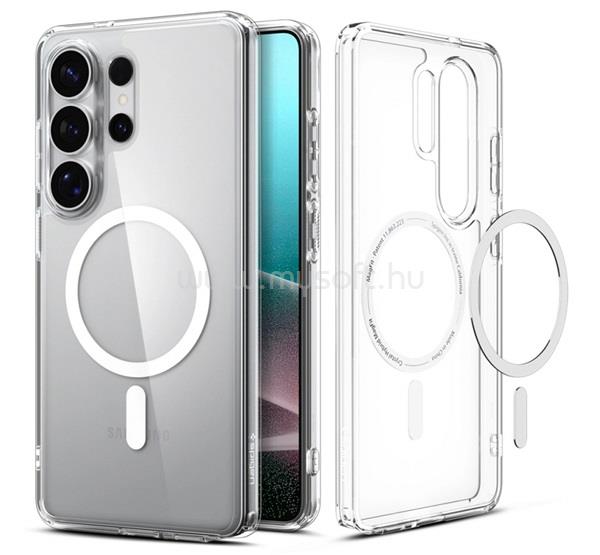 SPIGEN Samsung S26 Ultra SPIGEN ULTRA HYBRID MAG műanyag telefonvédő ütésállóság, MagSafe, FEHÉR