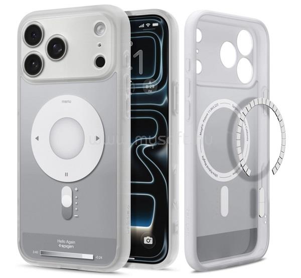 SPIGEN iPhone 18 Pro / 17 Pro SPIGEN ULTRA HYBRID MAG műanyag telefonvédő ütésállóság, MagSafe, FEHÉR