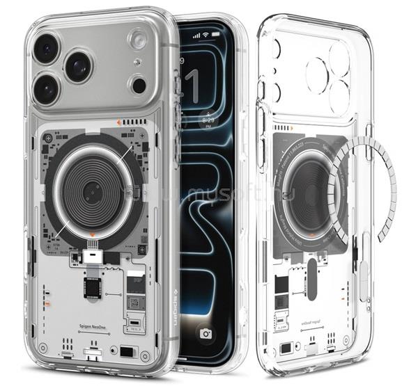 SPIGEN iPhone 18 Pro Max / 17 Pro Max SPIGEN ULTRA HYBRID MAG NEO ONE műanyag telefonvédő ütésállóság, MagSafe, ÁTLÁTSZÓ