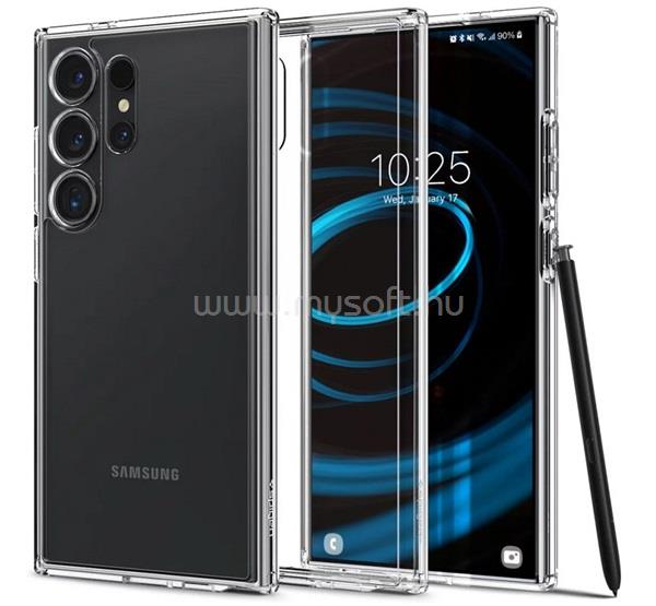 SPIGEN Samsung S24 Ultra ULTRA HYBRID műanyag telefonvédő ütésállóság, légpárnás keret, ÁTLÁTSZÓ