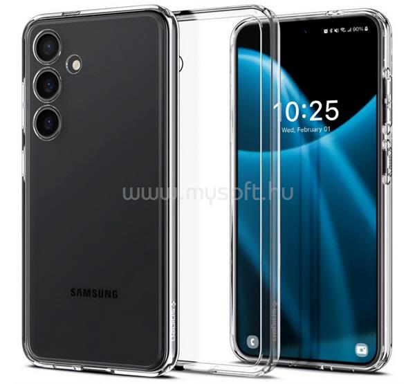 SPIGEN Samsung S24 ULTRA HYBRID műanyag telefonvédő ütésállóság, légpárnás keret, ÁTLÁTSZÓ