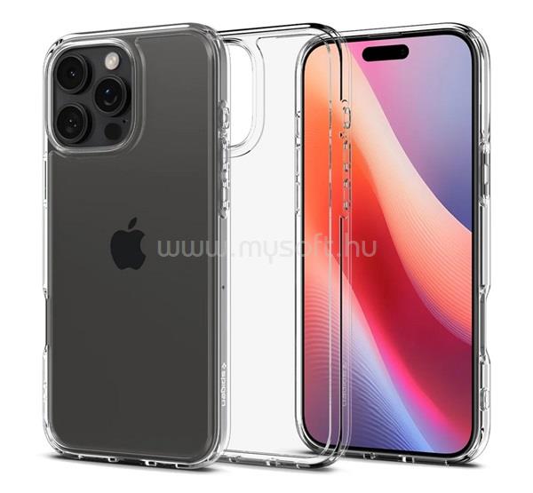 SPIGEN iPhone 16 Pro Max ULTRA HYBRID műanyag telefonvédő ütésállóság, légpárnás keret, ÁTLÁTSZÓ
