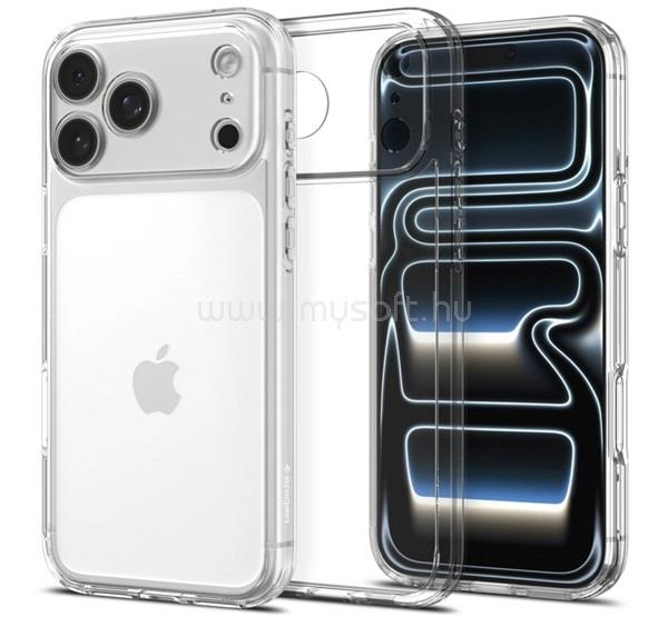 SPIGEN iPhone 18 Pro Max / 17 Pro Max SPIGEN ULTRA HYBRID műanyag telefonvédő ütésállóság, légpárnás keret, ÁTLÁTSZÓ