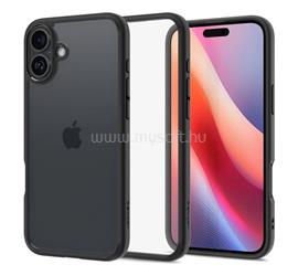 SPIGEN iPhone 16 ULTRA HYBRID műanyag telefonvédő ütésállóság, légpárnás keret, ÁTLÁTSZÓ/FEKETE ACS08201 small