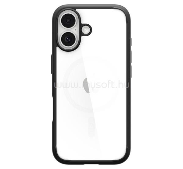 SPIGEN iPhone 17 SPIGEN ULTRA HYBRID műanyag telefonvédő ütésállóság, légpárnás keret, ÁTLÁTSZÓ/FEKETE