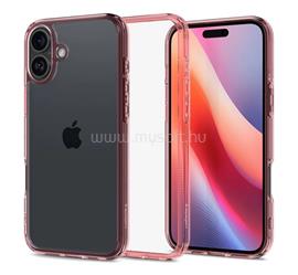 SPIGEN iPhone 16 ULTRA HYBRID műanyag telefonvédő ütésállóság, fényes keret, RÓZSASZÍN ACS08198 small