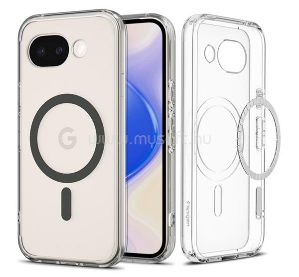 SPIGEN Google Pixel 10a SPIGEN ULTRA HYBRID műanyag telefonvédő ütésállóság, MagSafe, FEKETE