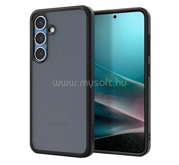 SPIGEN Samsung S25 Plus ULTRA HYBRID műanyag telefonvédő ütésállóság, matt, FEKETE/ÁTLÁTSZÓ
