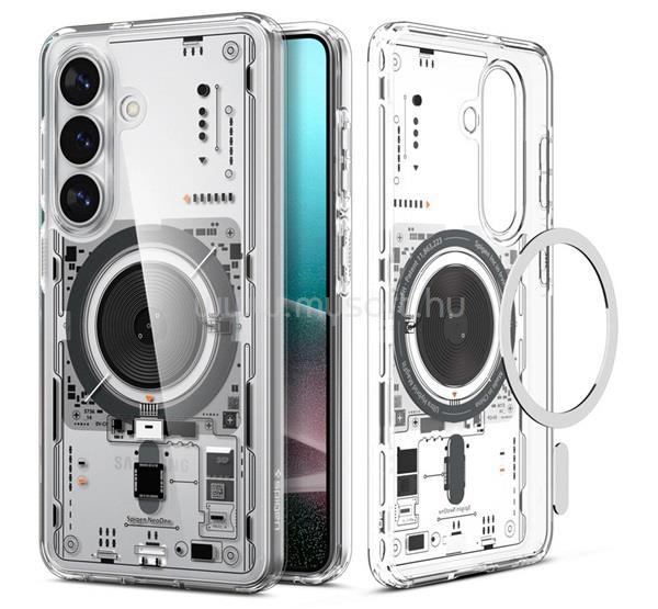 SPIGEN Samsung S26 SPIGEN ULTRA HYBRID NEO ONE műanyag telefonvédő ütésállóság, MagSafe, ÁTLÁTSZÓ