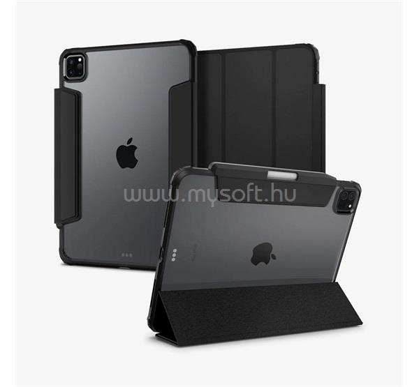 SPIGEN IPAD Pro 13 (2025) / Pro 13 (2024) ULTRA HYBRID PRO tok álló, bőr hatású FLIP, ceruza tartó, FEKETE