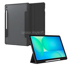 SPIGEN Samsung Tab S10 FE Plus WIFI ULTRA HYBRID PRO tok álló, bőr hatású FLIP, ceruza tartó, FEKETE ACS09446 small