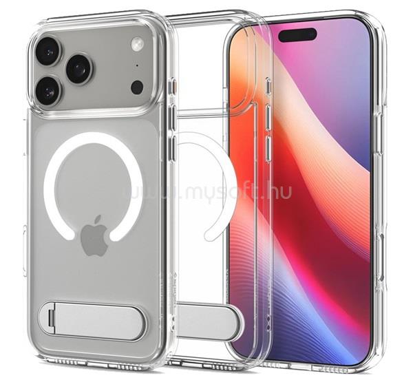 SPIGEN iPhone 18 Pro Max / 17 Pro Max SPIGEN ULTRA HYBRID S műanyag telefonvédő ütésállóság, MagSafe, ÁTLÁTSZÓ