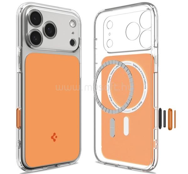 SPIGEN iPhone 18 Pro Max / 17 Pro Max SPIGEN ULTRA HYBRID T MAG műanyag telefonvédő ütésállóság, MagSafe, NARANCSSÁRGA