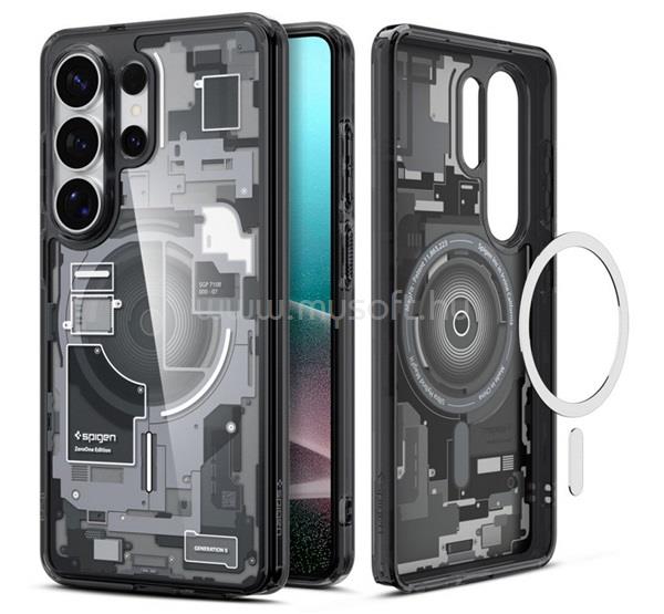 SPIGEN Samsung S26 Ultra SPIGEN ULTRA HYBRID ZERO ONE műanyag telefonvédő ütésállóság, MagSafe, FEKETE