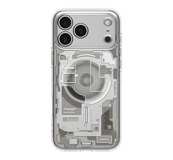 SPIGEN iPhone 18 Pro Max / 17 Pro Max SPIGEN ULTRA HYBRID ZERO ONE műanyag telefonvédő ütésállóság, MagSafe, TITÁNSZÜRKE