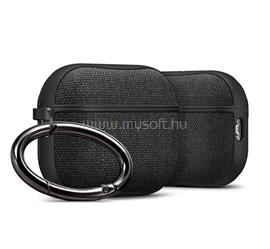 SPIGEN URBAN FIT szilikon tok karabíner, textil bevonat, FEKETE Apple AirPods Pro 3 ACS09830 small