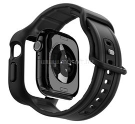 SPIGEN Apple Watch Series 10 42mm VAULT PRO pótszíj egyedi méret, ütésállóság + szilikon keret, FEKETE ACS09390 small