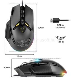 SPIRIT OF GAMER ELITE-M60 gamer vezetékes egér (Optikai, 20000 DPI, 1000Hz, 9 programozható gomb, RGB, fekete) SPIRIT_OF_GAMER_S-EM60BK small