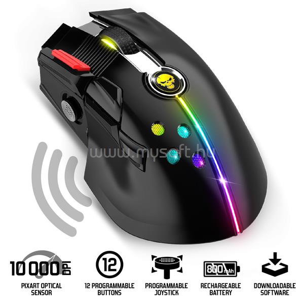 SPIRIT OF GAMER XPERT-M600 vezeték nélküli Gaming egér (fekete)