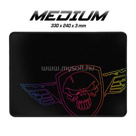 SPIRIT OF GAMER Darkskull Mouse Pad - M egérpad (330 x 240 x 3mm; varrott szélek; fekete) SPIRIT_OF_GAMER_SOG-PAD02M small