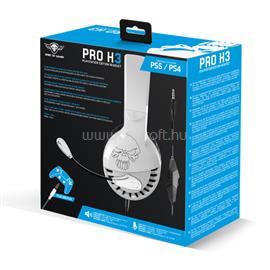 SPIRIT OF GAMER PRO-H3 Playstation Gaming headset (PS4/PS5, 3.5mm jack, hangerőszabályzó, 1m kábel, fehér) SPIRIT_OF_GAMER_MIC-PH3PS5 small