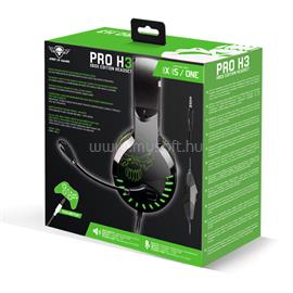 SPIRIT OF GAMER PRO-H3 Xbox gamer headset (Xbox One/Series X/S, 3.5mm jack, hangerőszabályzó, 1m kábel, zöld) SPIRIT_OF_GAMER_MIC-PH3XXS small