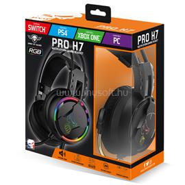 SPIRIT OF GAMER PRO-H7 vezetékes headset (MultiPlatform, 3.5mm jack, hangerőszabályzó, 2m kábel, fekete) SPIRIT_OF_GAMER_MIC-PH7 small