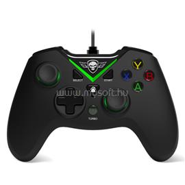 SPIRIT OF GAMER Gamepad - PGX WIRED Green (USB, 1,8m kábel, Vibration, Xbox ONE és PC kompatibilis, fekete-zöld) SPIRIT_OF_GAMER_SOG-WXB1 small