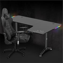 SPIRIT OF GAMER Headquarter 600 R gamer asztal (MDF lap, fém lábak, fekete, RGB LED háttérvilágítás, 140 x 60 x 75cm) SPIRIT_OF_GAMER_SOG-DESK600R small