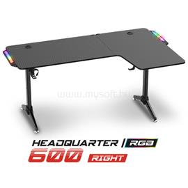 SPIRIT OF GAMER Headquarter 600 R gamer asztal (MDF lap, fém lábak, fekete, RGB LED háttérvilágítás, 140 x 60 x 75cm) SPIRIT_OF_GAMER_SOG-DESK600R small