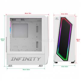 SPIRIT OF GAMER INFINITY White fehér (táp nélküli) ablakos ATX ház SPIRIT_OF_GAMER_8201WT small