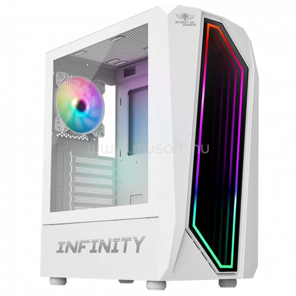 SPIRIT OF GAMER INFINITY White fehér (táp nélküli) ablakos ATX ház