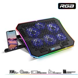 SPIRIT OF GAMER Notebook Hűtőpad 17"-ig - AIRBLADE 1200 RGB (18dB; max. 79 m3/h; 3x11cm+3x70cm, RGB LED, 2xUSB2.0) SPIRIT_OF_GAMER_SOG-VE1200 small