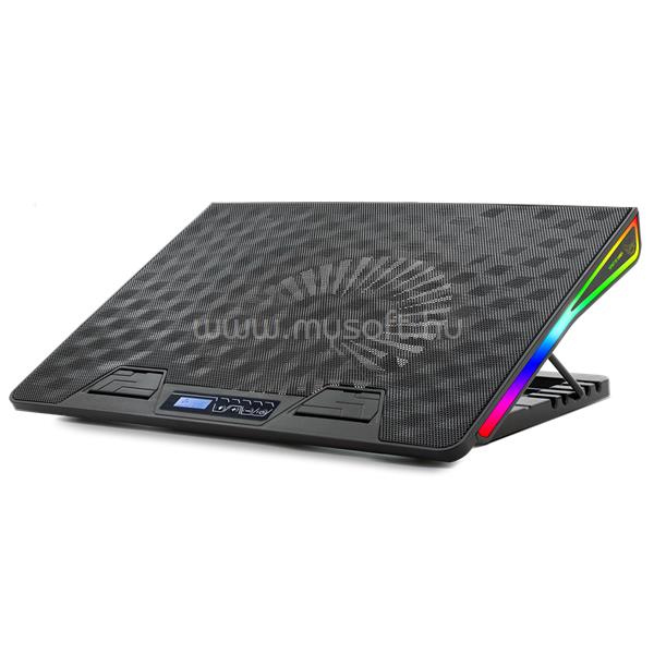 SPIRIT OF GAMER Notebook Hűtőpad 17"-ig - AIRBLADE 800 RGB (26dB; max. 79 m3/h; 2x17cm, RGB LED, 2xUSB2.0)