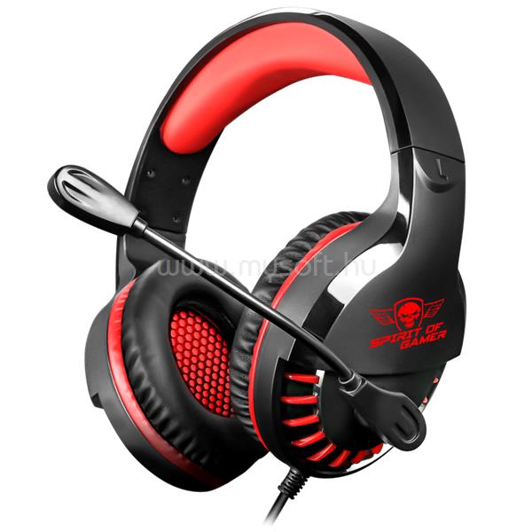 SPIRIT OF GAMER PRO-H3 vezetékes gamer headset (piros)