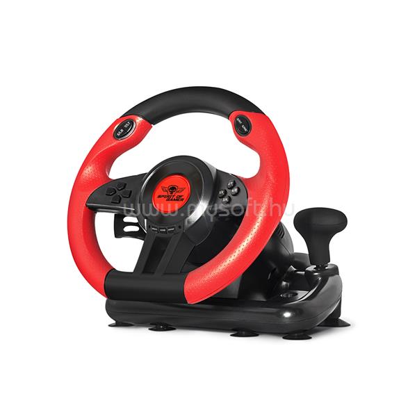 SPIRIT OF GAMER RACE WHEEL PRO 1 kormány (kormány+pedálok, PC kompatibilis, fekete/piros)